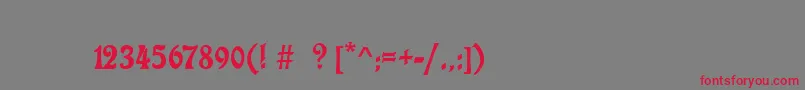 CharlotaNouveau Font – Red Fonts on Gray Background