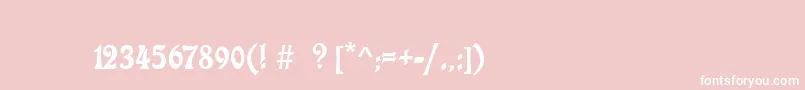 フォントCharlotaNouveau – ピンクの背景に白い文字