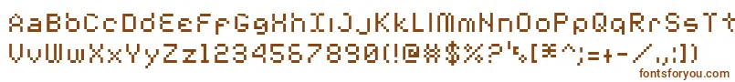 Шрифт 00StarmapTruetype – коричневые шрифты на белом фоне