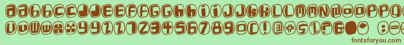 Whymar Font – Brown Fonts on Green Background