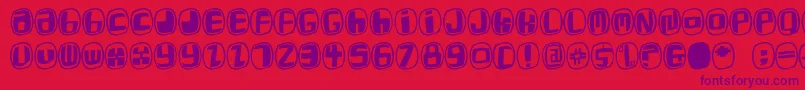 Whymar Font – Purple Fonts on Red Background