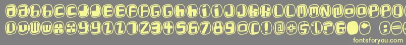 Whymar-Schriftart – Gelbe Schriften auf grauem Hintergrund