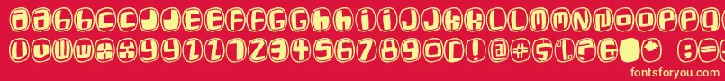 Whymar Font – Yellow Fonts on Red Background