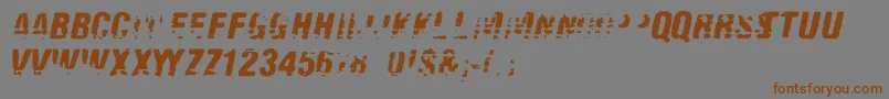 Oldfax Font – Brown Fonts on Gray Background