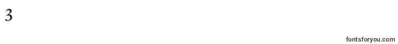 JannonTModerneProBold Font – Fonts for Digit 3