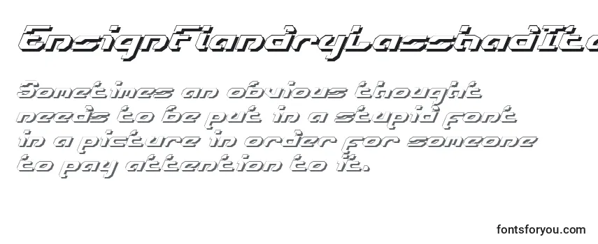EnsignFlandryLasshadItalic Font