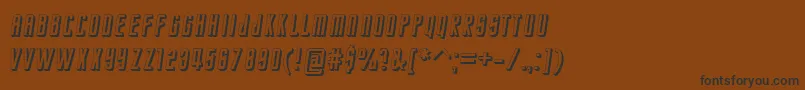 StarTrekEnterpriseFuture Font – Black Fonts on Brown Background