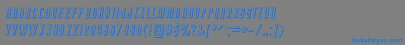 StarTrekEnterpriseFuture Font – Blue Fonts on Gray Background