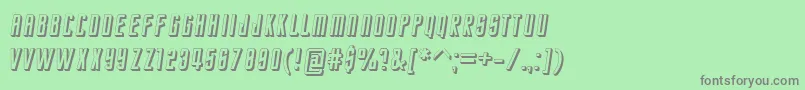 More about StarTrekEnterpriseFuture Font StarTrekEnterpriseFuture Font – Gray Fonts on Green Background
