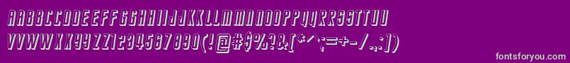 StarTrekEnterpriseFuture Font – Green Fonts on Purple Background