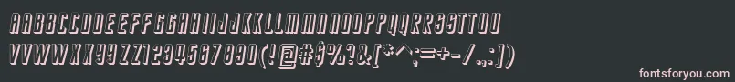 StarTrekEnterpriseFuture Font – Pink Fonts on Black Background