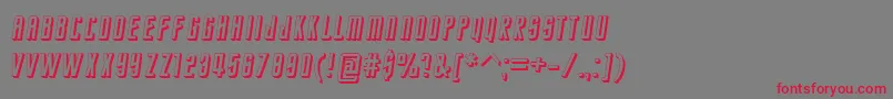 StarTrekEnterpriseFuture Font – Red Fonts on Gray Background