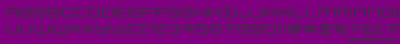 Lightbrigadeexpand Font – Black Fonts on Purple Background