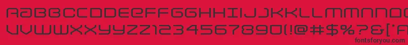 Lightbrigadeexpand Font – Black Fonts on Red Background