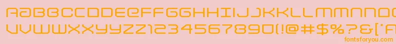 Lightbrigadeexpand Font – Orange Fonts on Pink Background