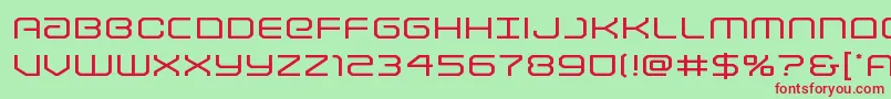 Lightbrigadeexpand Font – Red Fonts on Green Background