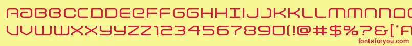 Lightbrigadeexpand Font – Red Fonts on Yellow Background