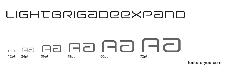 Lightbrigadeexpand Font Sizes