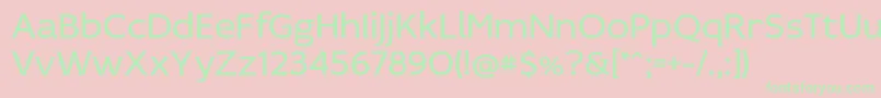 IdealistSans Font – Green Fonts on Pink Background