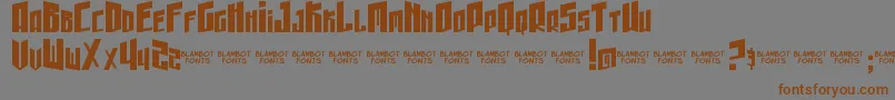 GunheadChick Font – Brown Fonts on Gray Background