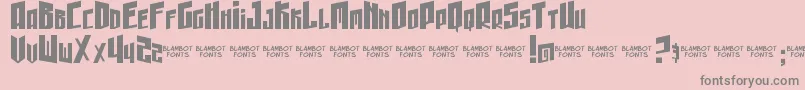 GunheadChick Font – Gray Fonts on Pink Background