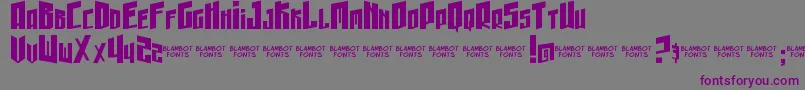 GunheadChick Font – Purple Fonts on Gray Background