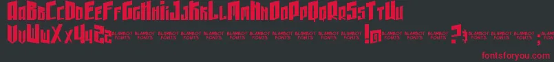 GunheadChick Font – Red Fonts on Black Background