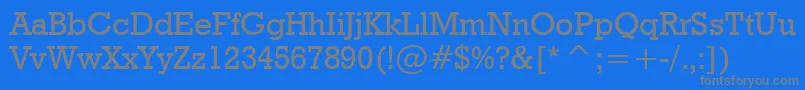 GeometricSlabserif712MediumBt Font – Gray Fonts on Blue Background