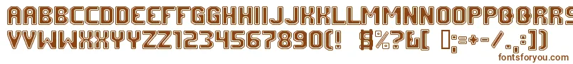 FmUniversity Font – Brown Fonts on White Background