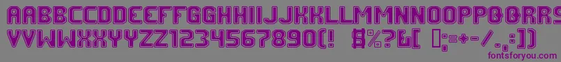 FmUniversity Font – Purple Fonts on Gray Background