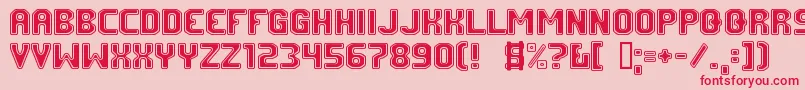 FmUniversity Font – Red Fonts on Pink Background