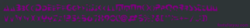 Neospacial Font – Purple Fonts on Black Background