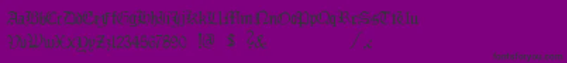 Ddlybrkfst Font – Black Fonts on Purple Background