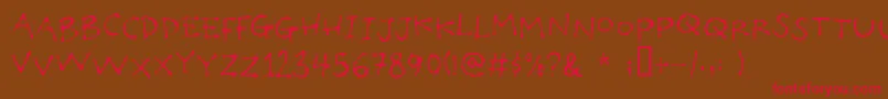 Poilet Font – Red Fonts on Brown Background