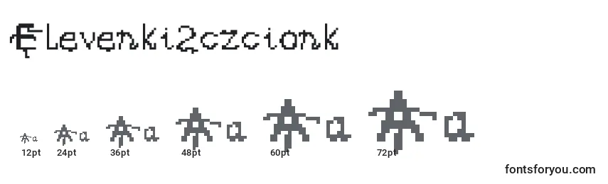 Размеры шрифта Elevenki2czcionk