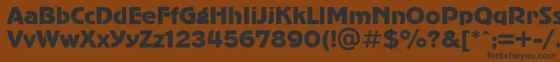 Ukrainianadvergothic Font – Black Fonts on Brown Background