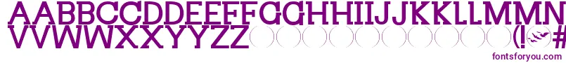Divergent-fontti – violetit fontit