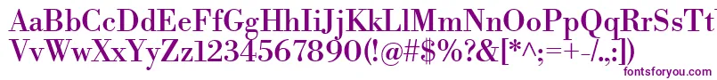 LibrebodoniRegular Font – Purple Fonts on White Background