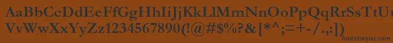 Garabd Font – Black Fonts on Brown Background