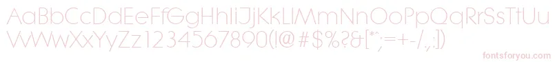 LiteraserialLightRegular Font – Pink Fonts on White Background