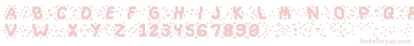 Шрифт Slapandcrumblyal – розовые шрифты на белом фоне
