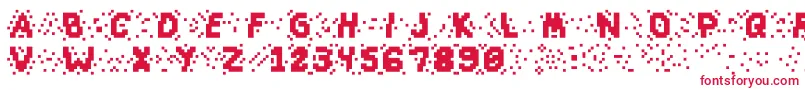 Шрифт Slapandcrumblyal – красные шрифты на белом фоне