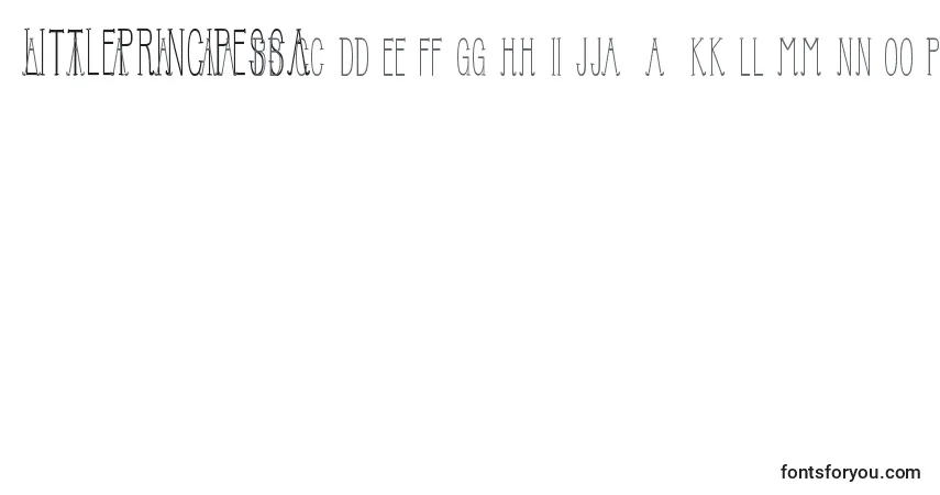 Schriftart LittlePrincipessa – Alphabet, Zahlen, spezielle Symbole