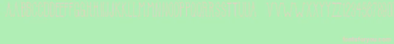 LittlePrincipessa Font – Pink Fonts on Green Background