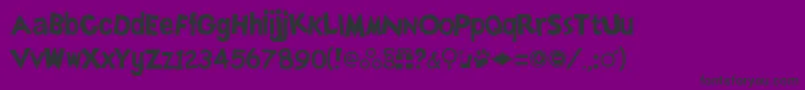 Simllhp Font – Black Fonts on Purple Background