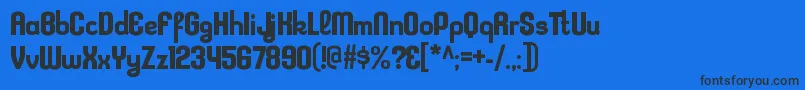 KleptocracyrgBold-fontti – mustat fontit sinisellä taustalla