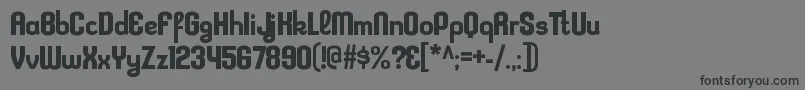 Шрифт KleptocracyrgBold – чёрные шрифты на сером фоне