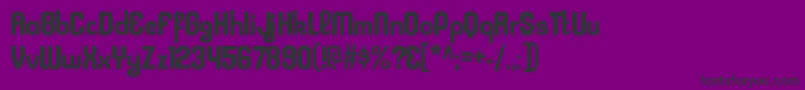 フォントKleptocracyrgBold – 紫の背景に黒い文字