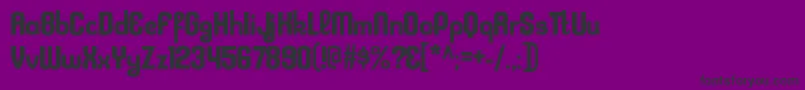 KleptocracyrgBold Font – Black Fonts on Purple Background