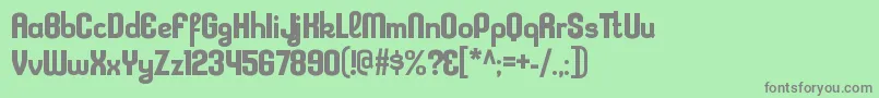 Шрифт KleptocracyrgBold – серые шрифты на зелёном фоне